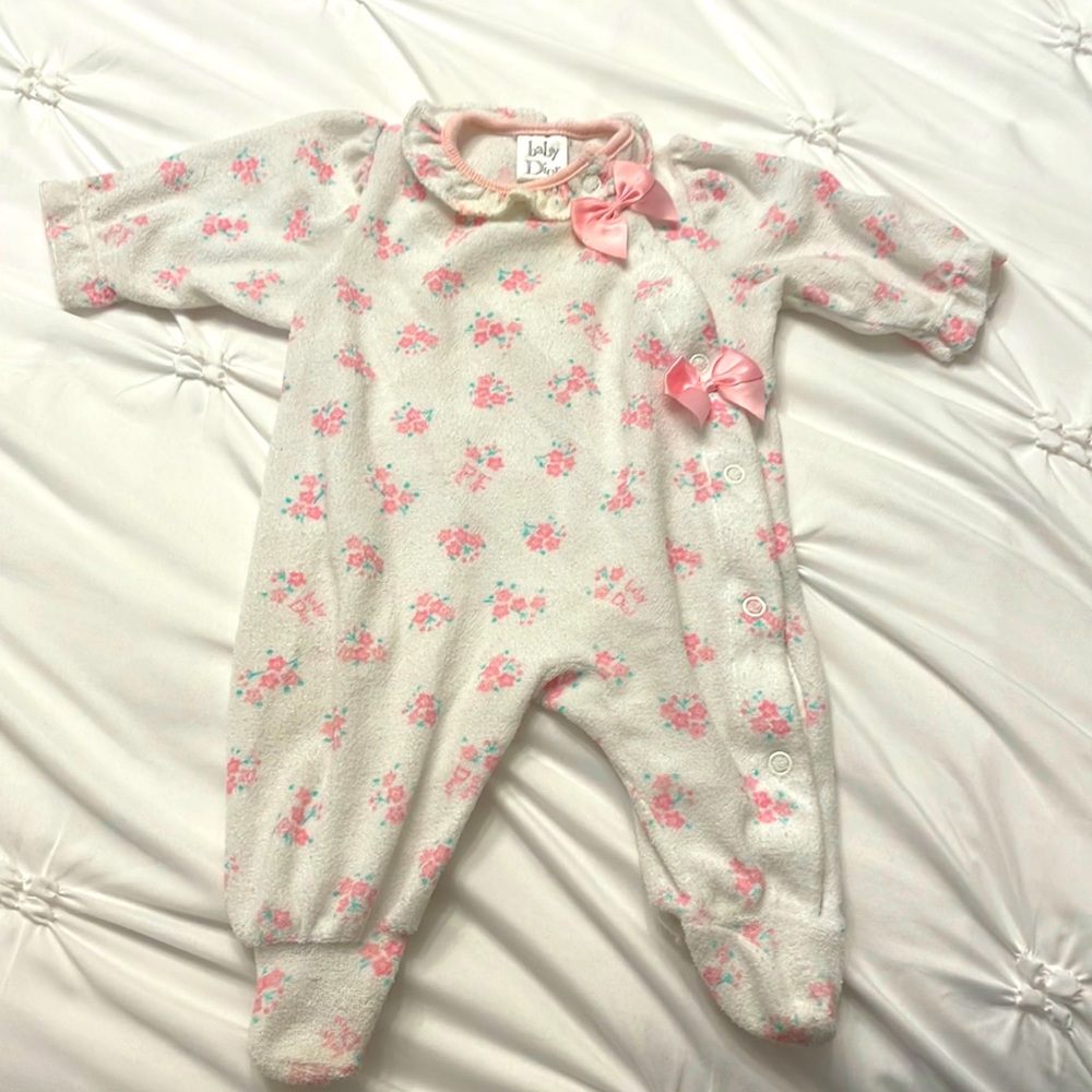 Baby dior pajamas size 3-6m